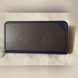 Blue and Black Portable Speaker